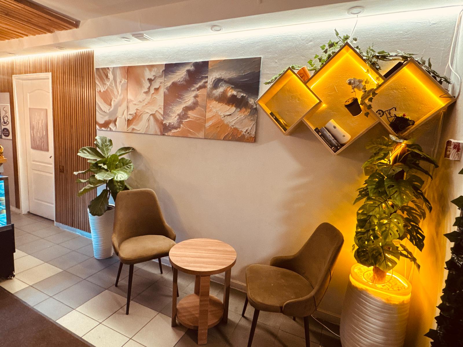 Cozy interior seating — Sippin Coffee Almaty